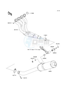 ZX 636 B [NINJA ZX-6R[ (B1-B2) [NINJA ZX-6R drawing MUFFLER-- S- -