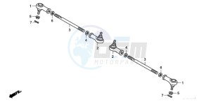 TRX420TM FOURTRAX drawing TIE ROD