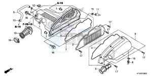 SH300AD SH300i E drawing AIR CLEANER