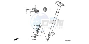 TRX450ER9 Australia - (U / SEL) drawing STEERING SHAFT