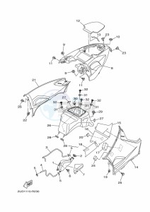 YFM700FWAD GRIZZLY 700 EPS (BLTH) drawing SIDE COVER