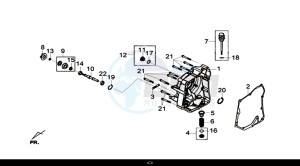 HD 300I ABS (LS30W1-EU) (L9-M0) drawing R. CASE COVER COMP