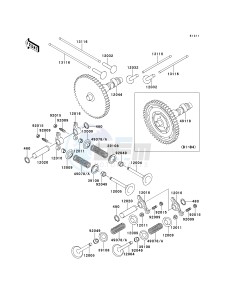 KAF 620 B [MULE 2520 TURF] (B1-B5) [MULE 2520 TURF] drawing VALVE-- S- -_CAMSHAFT-- S- -