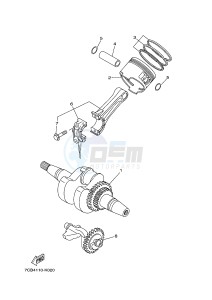 EF6600/E 357 (7C62 7C63 7C63 7C68) drawing CRANKSHAFT & PISTON