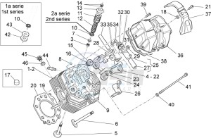 Norge 1200 IE 1200 drawing Cylinder head and valves