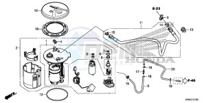 TRX500FM1H TRX500 ED drawing FUEL PUMP