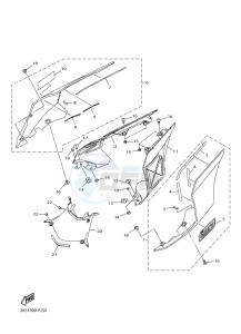 YZF-R1M 998 R4 (2KSE) drawing SIDE COVER