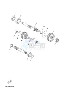 YP125RA X-MAX 125 ABS (BL21 BL21 BL21 BL21) drawing TRANSMISSION