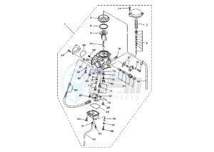 YFM FW KODIAK 400 drawing CARBURETOR