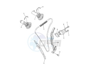 WR F 450 drawing CAMSHAFT AND TIMING CHAIN