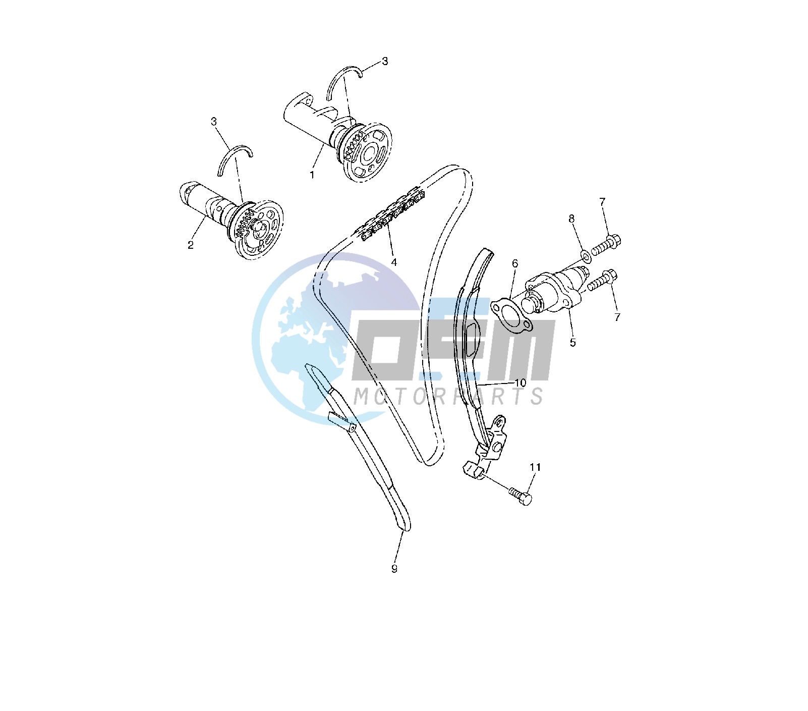 CAMSHAFT AND TIMING CHAIN