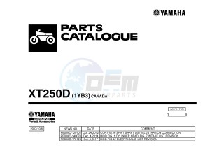 XT250 XT250D SEROW (1YB3) drawing .1-Front-Page