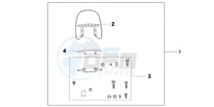 VT750CA9 Korea - (KO / ST) drawing CUSTOM WINDSHIELD