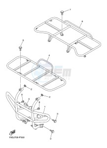 YFM350A YFM350TF GRIZZLY 350 2WD (B145) drawing GUARD