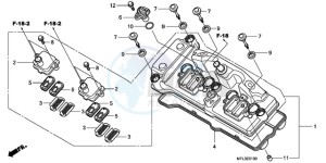 CBR1000RA9 France - (F / ABS CMF MME REP) drawing CYLINDER HEAD COVER