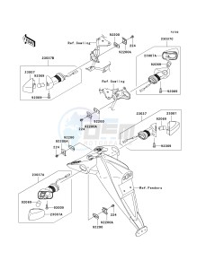 ZR 750 L [Z750 EU] (L7F-L8F) L8F drawing TURN SIGNALS