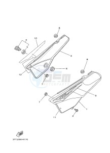 DT125 (3TTN) drawing SIDE COVER