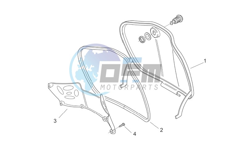 Central body I - Glove comp.door