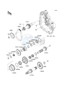 KAF400 C [MULE 610 4X4 HARDWOODS GREEN HD] (C1) C1 drawing TRANSMISSION