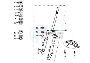 ELYSTAR TSDI - 50 cc drawing FRONT FORK