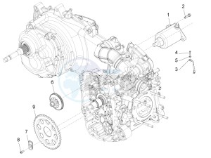 Beverly 350 4t 4v ie e3 Sport Touring drawing Starter - Electric starter