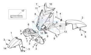 Sport City One 125 4T e3 drawing Front body I