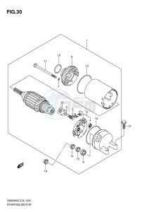 AN650 (E2) Burgman drawing STARTING MOTOR