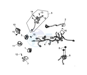 CELLO 125 drawing WIRING HARNASS