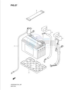 GSF650/S drawing BATTERY