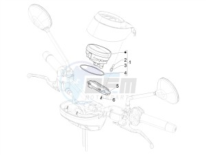 GTV 300 SEI GIORNI IE E4 ABS (EMEA) drawing Meter combination - Cruscotto