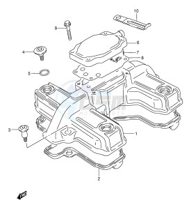 GS500 (E2) drawing CYLINDER HEAD COVER