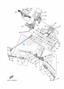 YXF1000EW YX10FPAM (B4J5) drawing STEERING