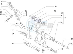 X9 500 Evolution ABS 2006-2007 drawing Swinging arm