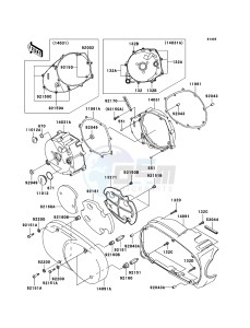 VN1600 MEAN STREAK VN1600B6F GB XX (EU ME A(FRICA) drawing Left Engine Cover(s)