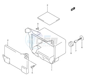 AN250 (E2) Burgman drawing BATTERY HOLDER