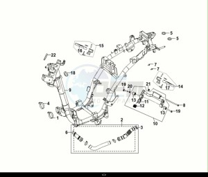 SYMPHONY CARGO 50 (AY05W9-EU) (E5) (M1) drawing FRAME BODY - ENGINE MOUNT