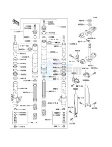 KX 85 A [KX85] (A1-A5) [KX85] drawing FRONT FORK