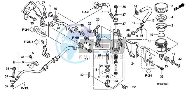 REAR BRAKE MASTER CYLINDER (CBR1000RA)