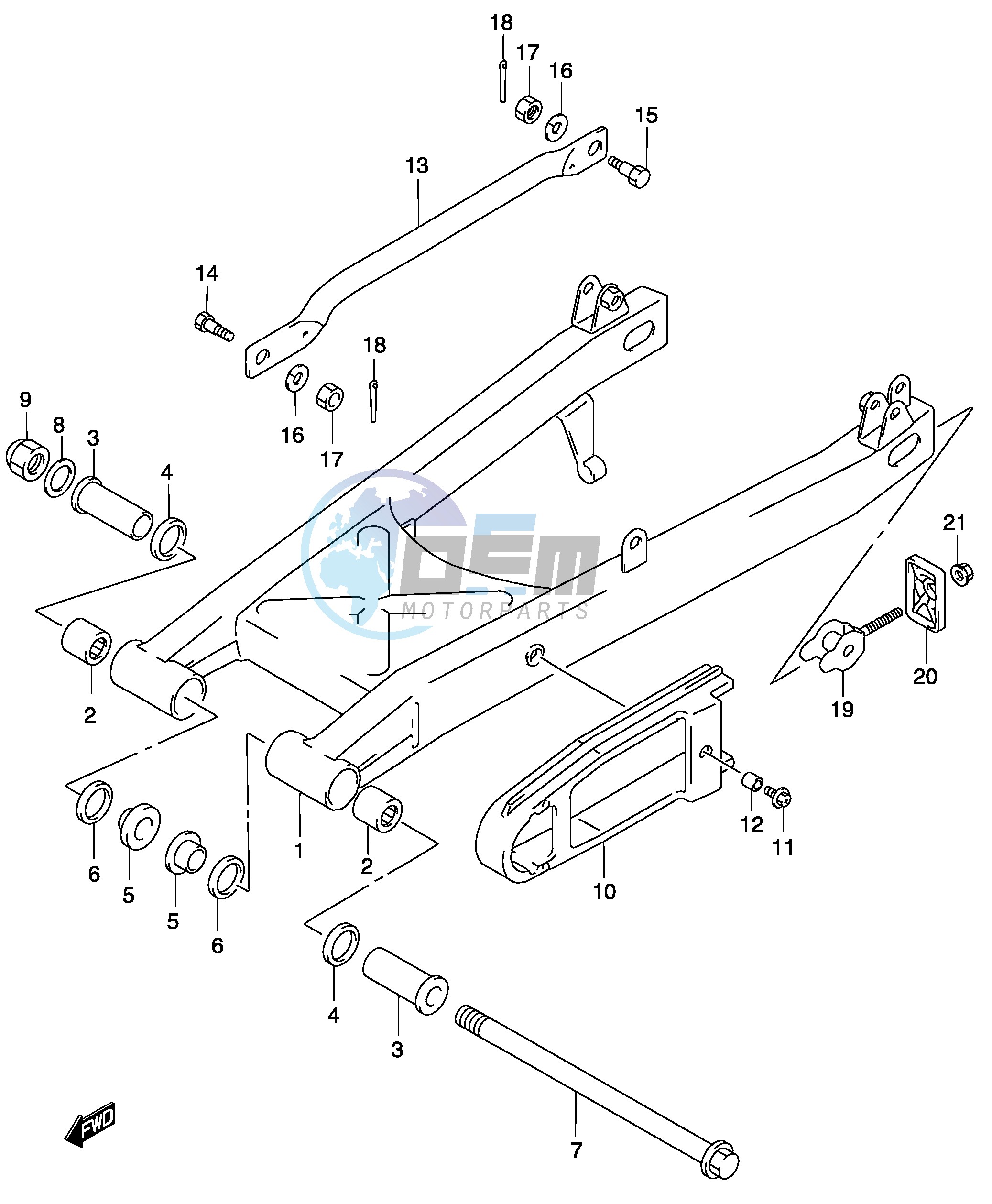 REAR SWINGING ARM