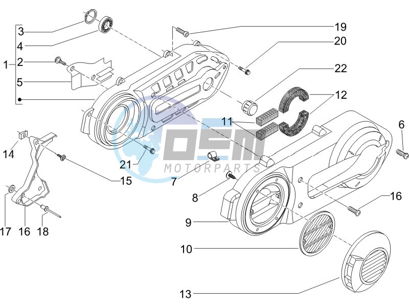 Crankcase cover - Crankcase cooling