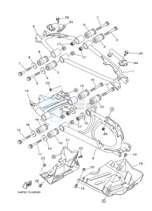 YFM550FWAD YFM550PHE GRIZZLY 550 EPS HUNTER (2LB2 2LB3 2LB4) drawing REAR ARM