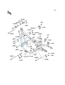 ELIMINATOR 125 BN125-A8 GB XX (EU ME A(FRICA) drawing Frame Fittings