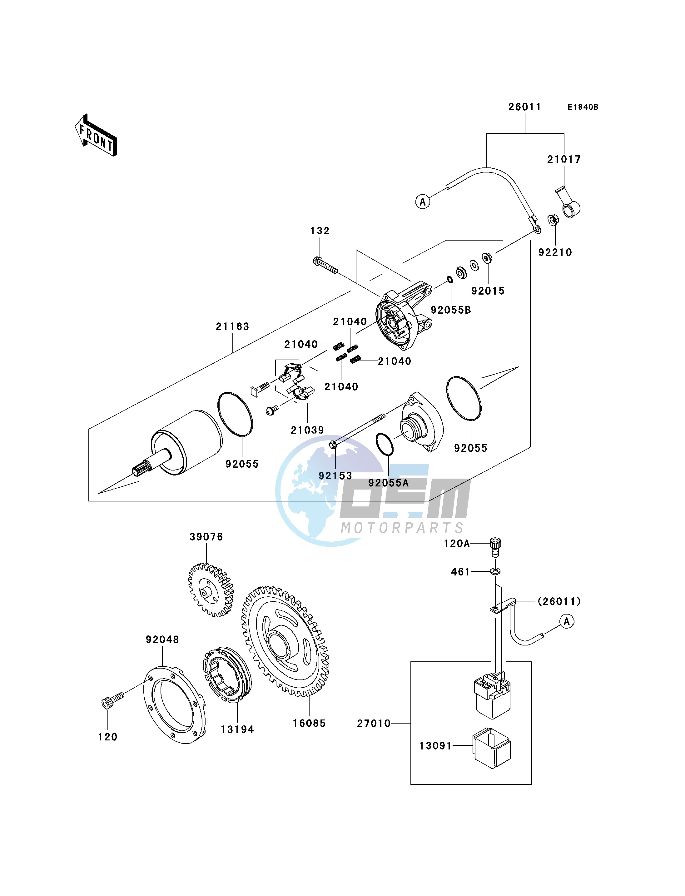 STARTER MOTOR-- B9F- -