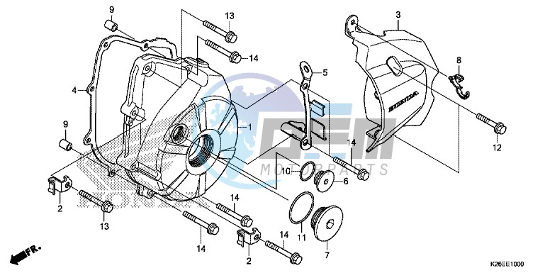 LEFT CRANKCASE COVER