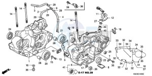 CRF250X9 Australia - (U) drawing CRANKCASE