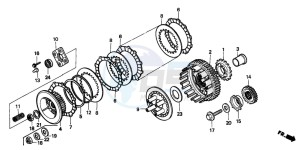 VT600C 400 drawing CLUTCH