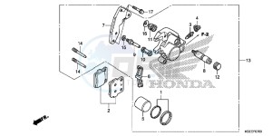 CRF150RBE CRF150RB Europe Direct - (ED) drawing FRONT BRAKE CALIPER