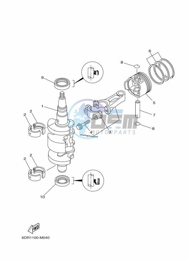 CRANKSHAFT--PISTON