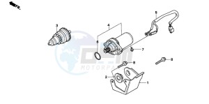 PK50SM drawing STARTING MOTOR (PK50MS/SMS)