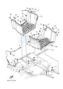 YFM450FWB YFM45KDHK (BJ5C) drawing STAND & FOOTREST